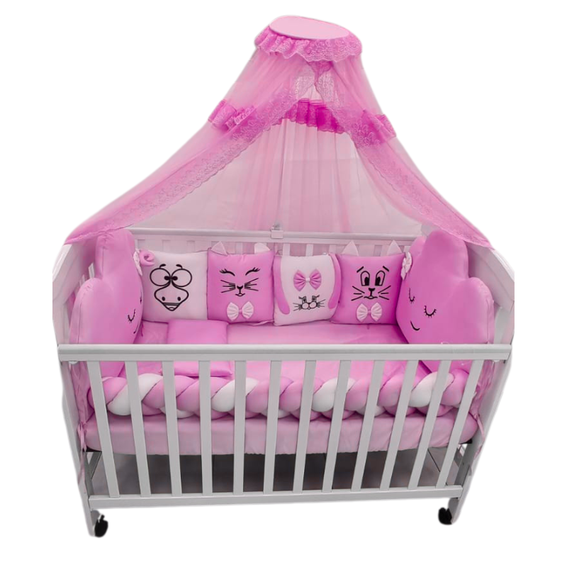 Baby Head Bumper Set – Assorted Colors With Pillow