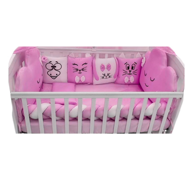 Baby Head Bumper Set – Assorted Colors With Pillow - Image 3