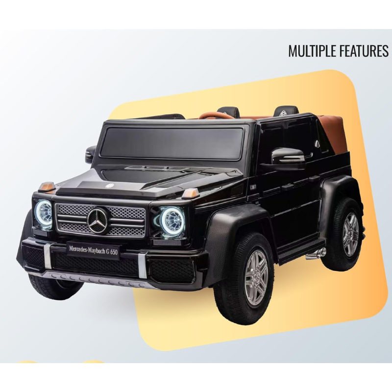 Mercedes – Kids Powered Ride On Car Black - Image 3