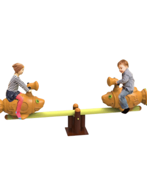 Kids Amusement Park Twin Fish Seesaw Rocker