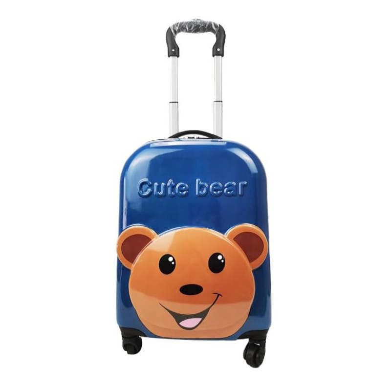 Cute Cat Kids Trolley Bag – Bear