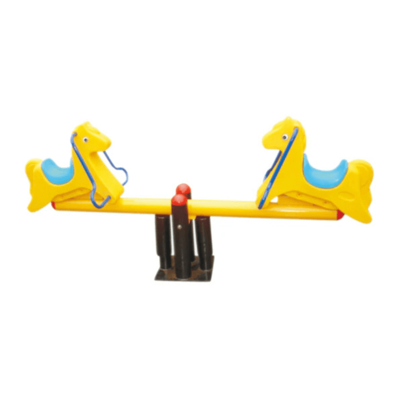Yellow Horse Seesaw – Fun Outdoor Ride for Kids!