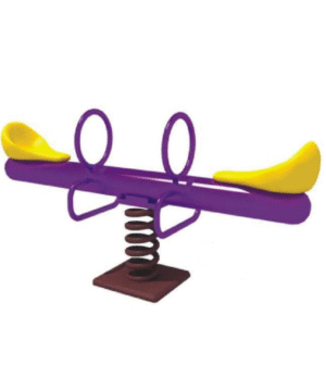Yellow & Purple Spring Seesaw – Bounce into Fun!