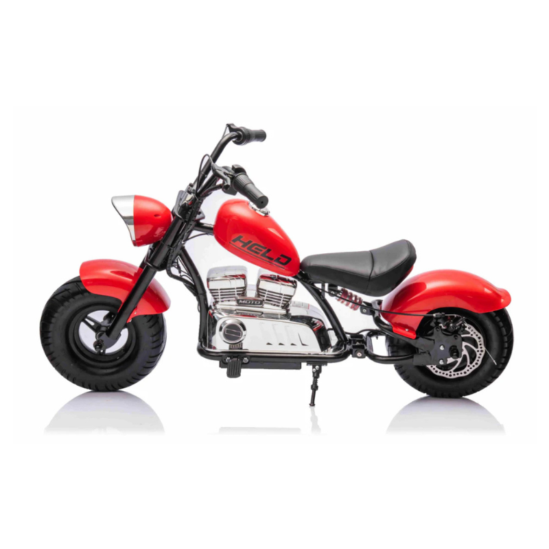 Kids Electric Ride-On Chopper Bike – Red - Image 3