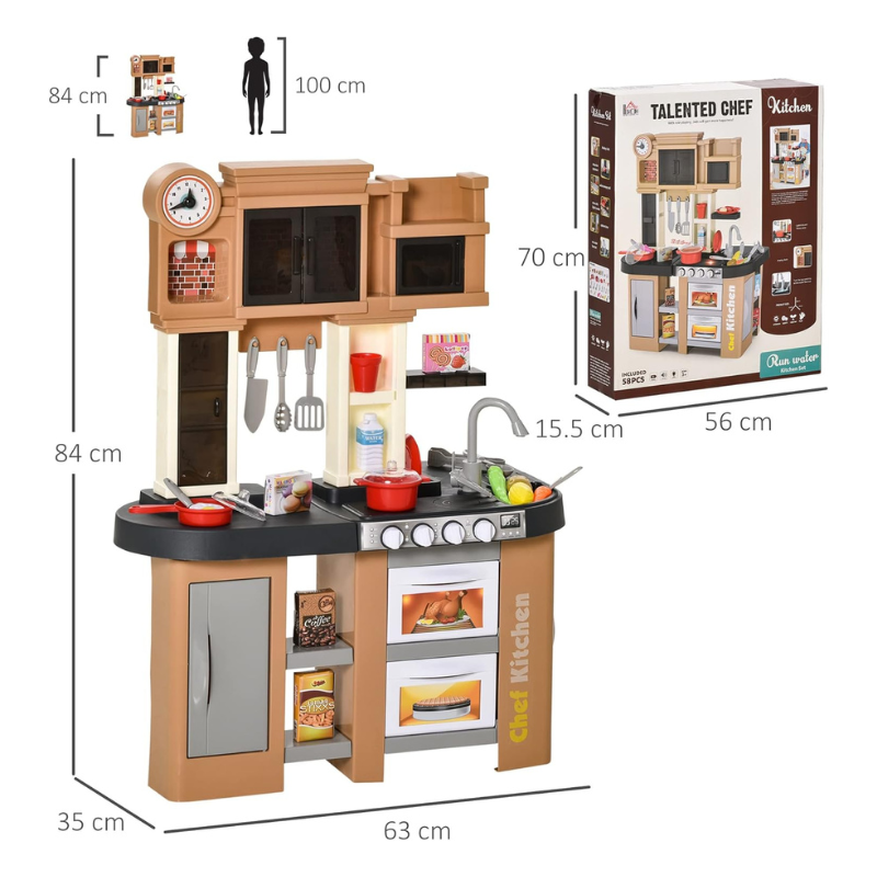 Kids Kithen Pretend Role Playset 3-6 Years Old - Image 2