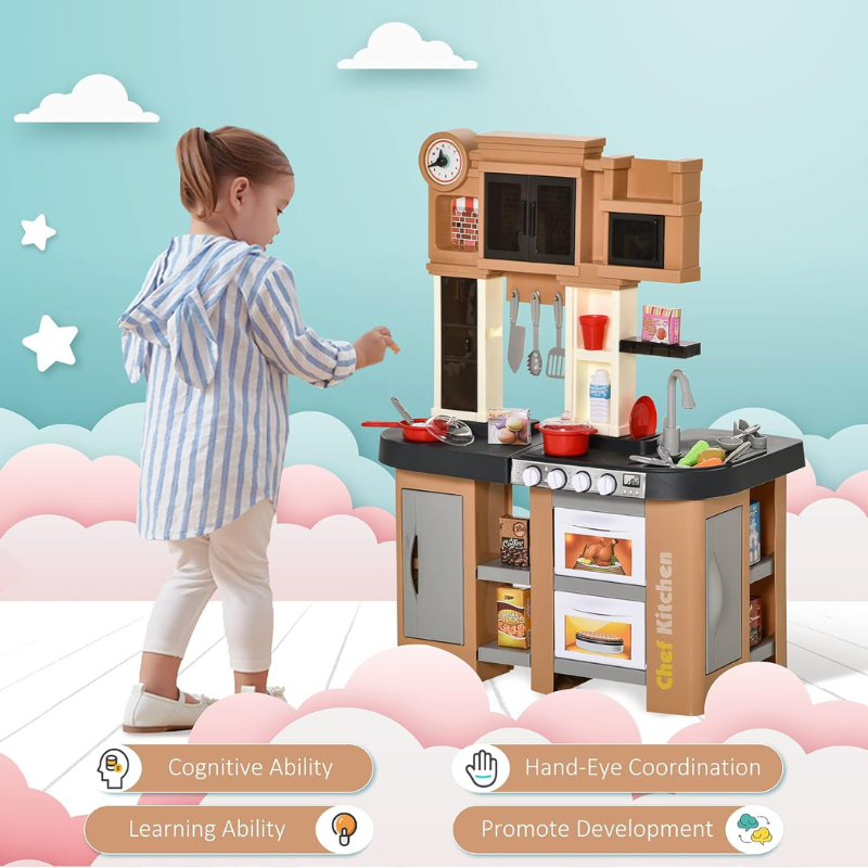 Kids Kithen Pretend Role Playset 3-6 Years Old - Image 3
