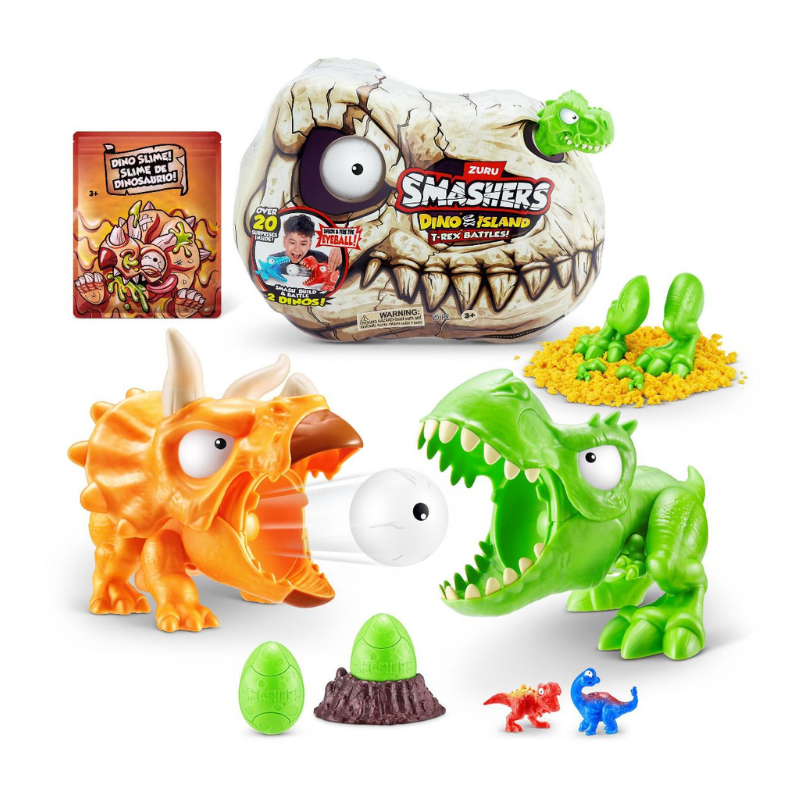 Smashers – Dino Island T Rex Battle Playset – Medium S1 - Image 2