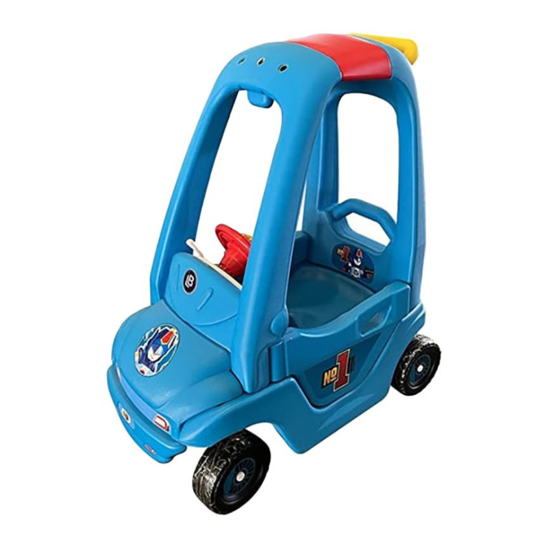 Amsham Toys – Baby Coupe Ride-On Car – Blue - Image 2