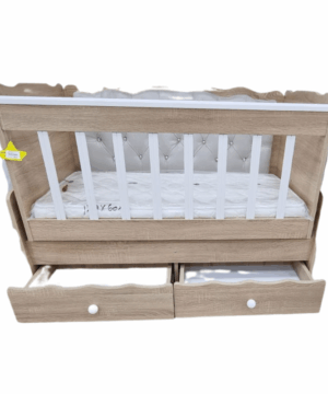 New Elegant Wooden Baby Crib with Storage Drawers