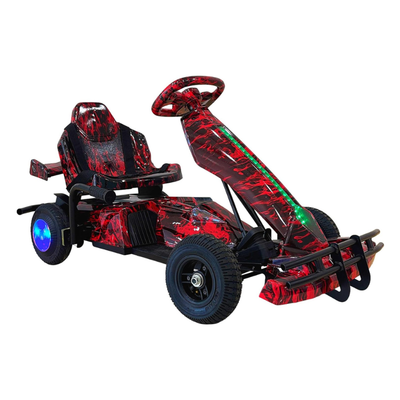 VLRA BIKE Electric Go Kart LED Lights Pedal Drive 36V Battery Powered
