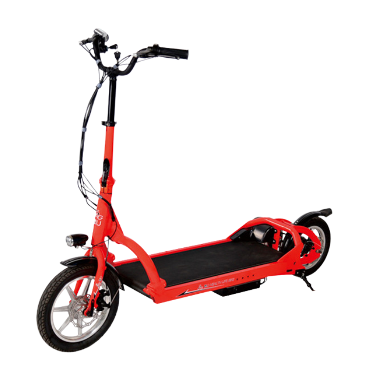 Kids & Adults Red Steel Folding Electric Walking Scooter